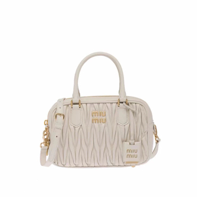 Women's Bowling Sheep Pattern Soft Leather Portable Handbags
