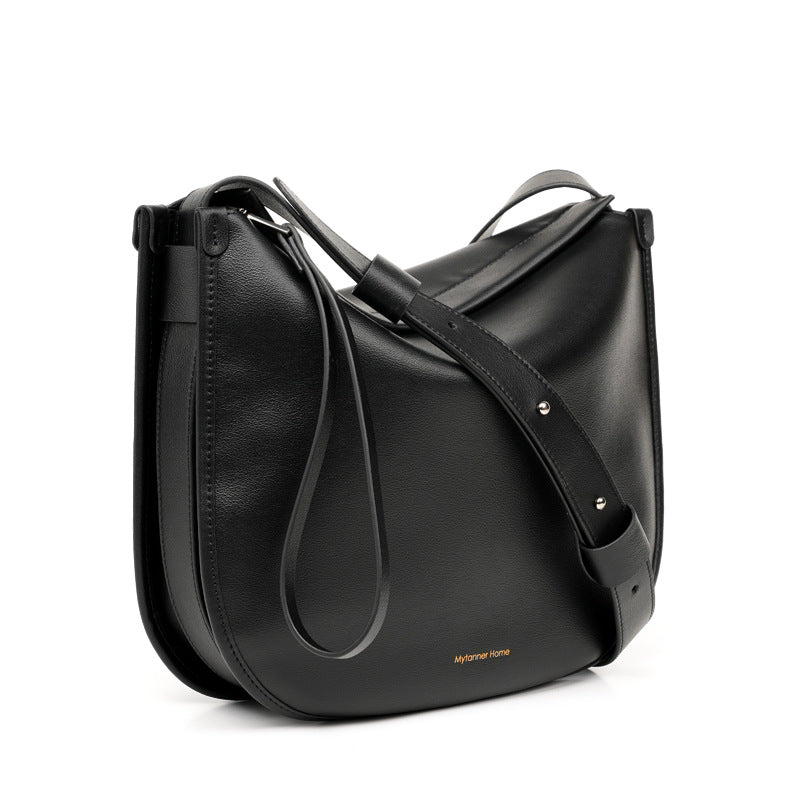 Women's Large Capacity Commuter Versatile Underarm Cowhide Shoulder Bags