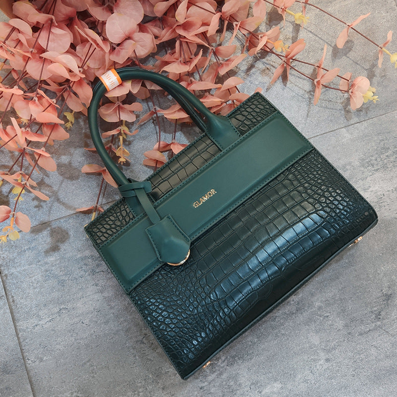 Women's Fashion Crocodile Pattern Summer Commuter Gift Handbags