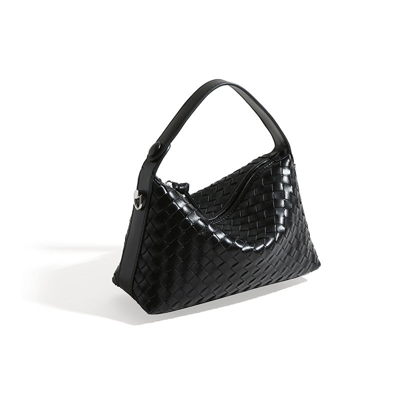 Women's Genuine Leather Dumpling Portable First Layer Handbags