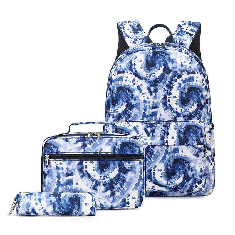 Women's Three-piece Cow Early High Waterproof Rucksack Backpacks