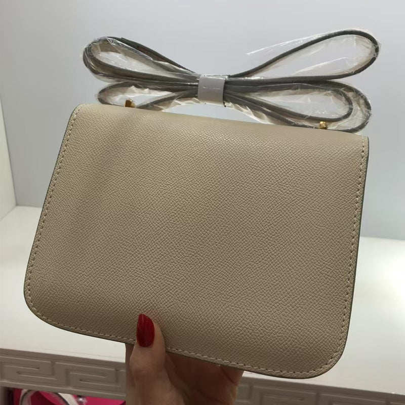 Women's Palm Print Constance Stewardess Cow Leather Shoulder Bags