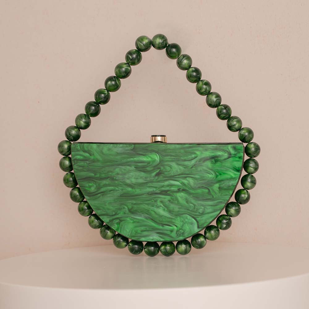 Women's Pearl Vintage Leopard Print Acrylic Hawksbill Simple Evening Bags
