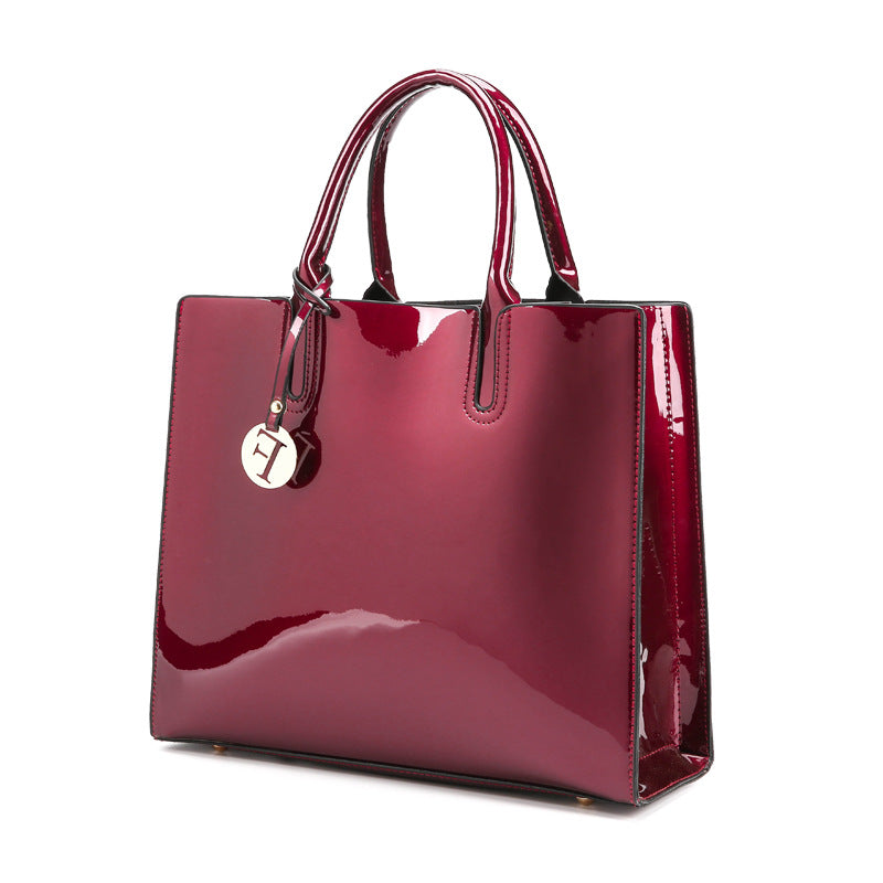 Women's Glamorous Classic Three-piece Patent Leather Handbags