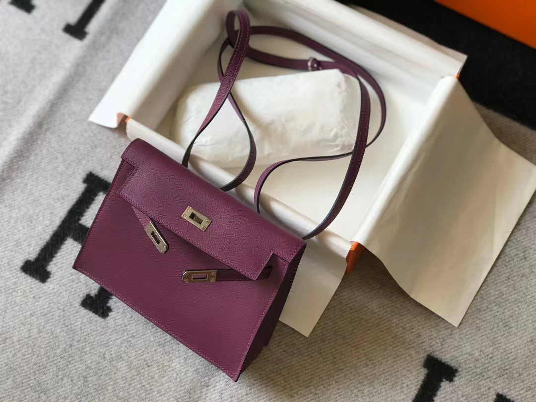 Women's Wax Line Kelly Dancing Leather Hand Shoulder Bags
