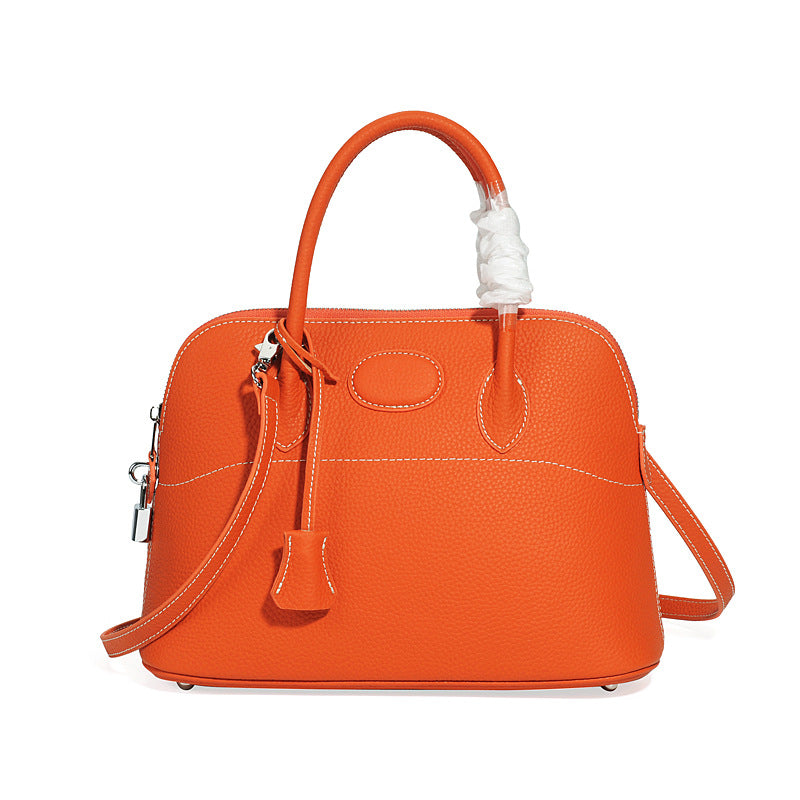Women's Shell Leather First Layer Hand Carrying Shoulder Bags