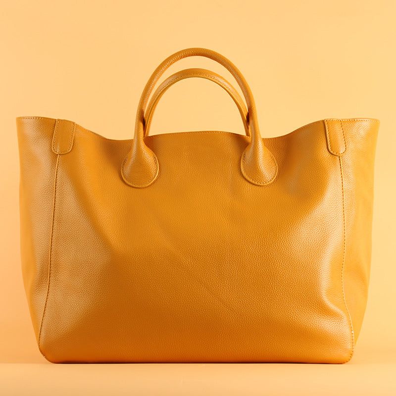 Women's Wings Large Capacity First Layer Cowhide Portable Handbags