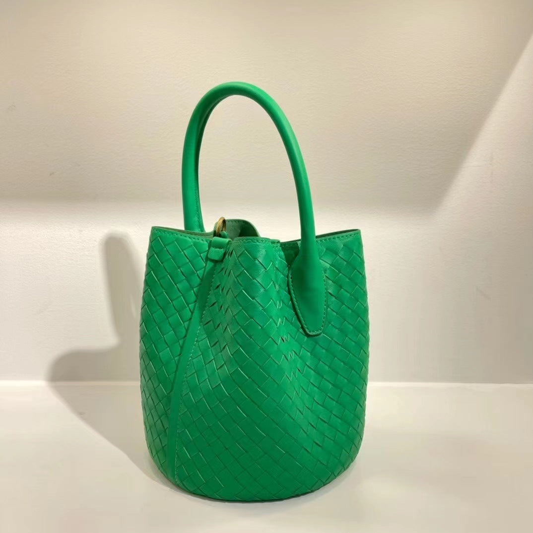 Woven Niche Texture Vegetable Basket Authentic Crossbody Bags