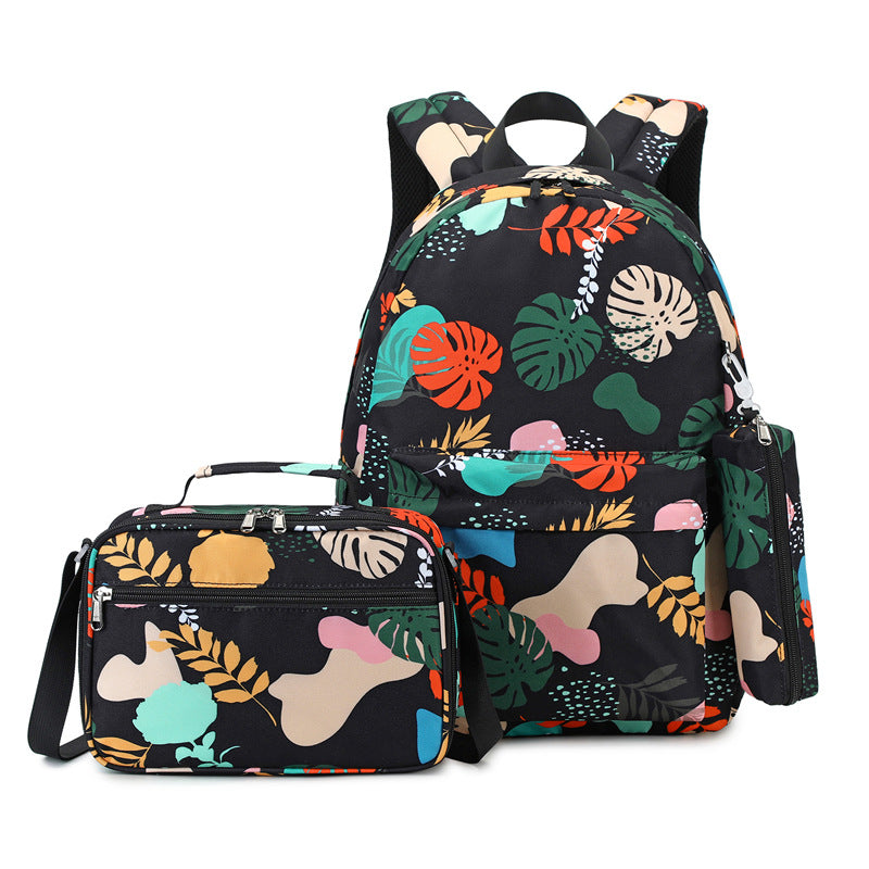 Women's Three-piece Set High Trendy Waterproof Backpacks
