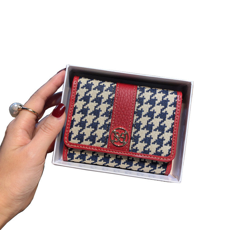 Women's Short Genuine Leather Thin Driving License Ladies Wallets