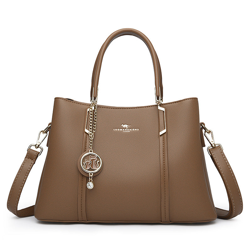 Women's Fashion Large Capacity Soft Leather To Give Handbags