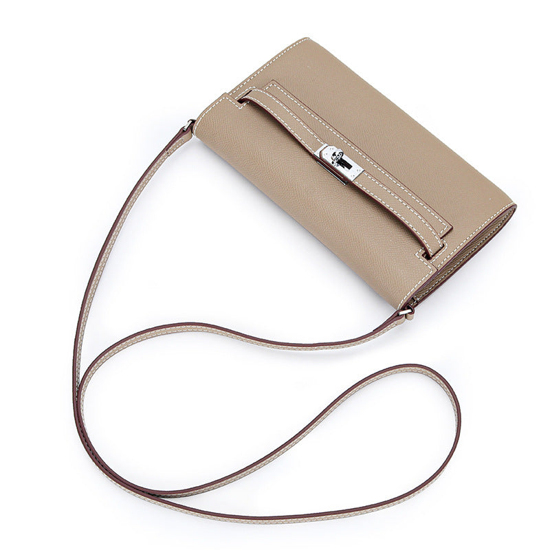 Women's High-grade Cowhide Palm Pattern Kelly Long Ladies Wallets