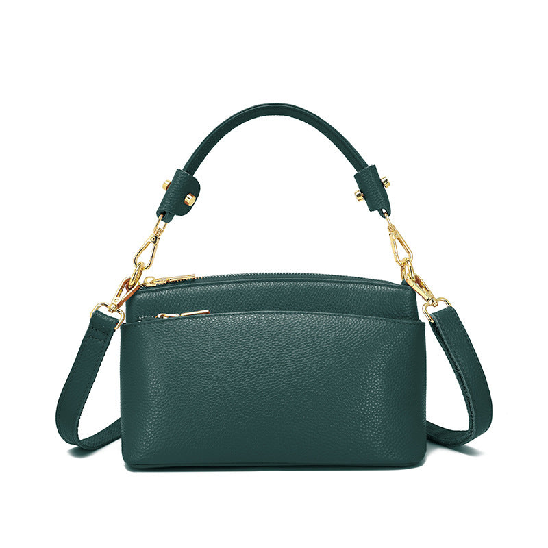 Women's Genuine Leather Commute Design Advanced Texture Shoulder Bags