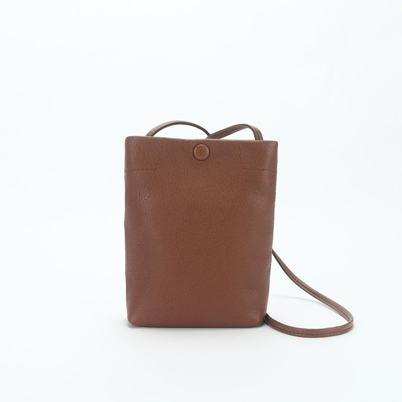 Women's Sheepskin Mobile Minority Simple Mini Shoulder Bags
