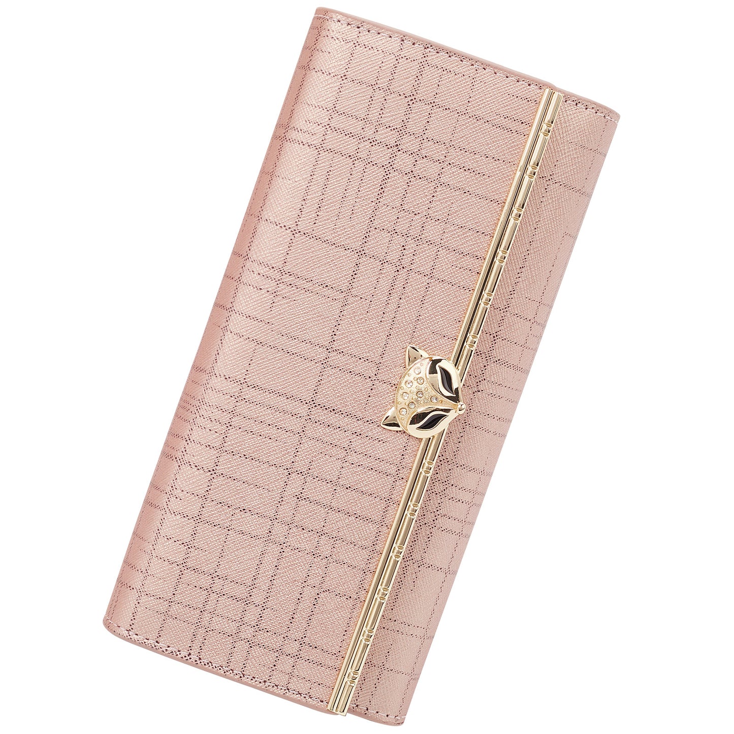Women's Long Cowhide Large Capacity Fashion Korean Ladies Wallets