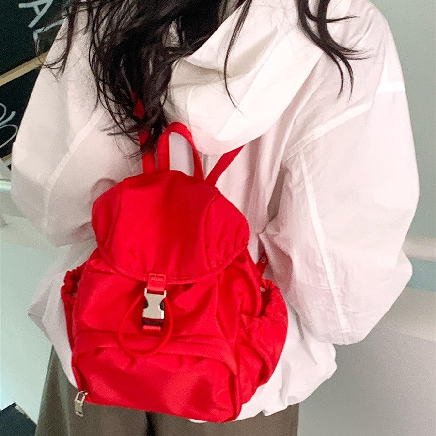 Simple Nylon Fashion Korean College Style Backpacks