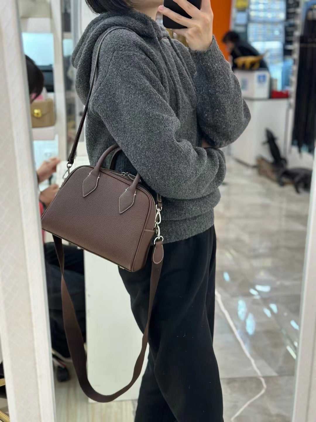 Niche Design First Layer Cowhide Portable Crossbody Bags