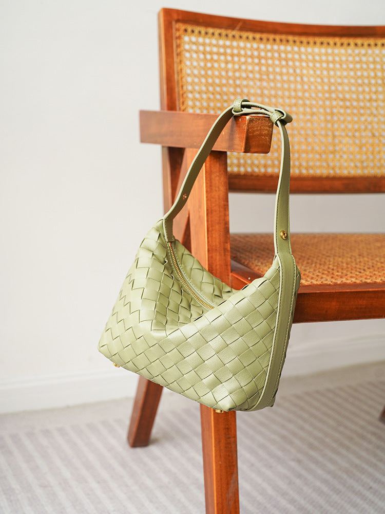 Women's Woven Advanced Lunch Box Underarm Popular Handbags