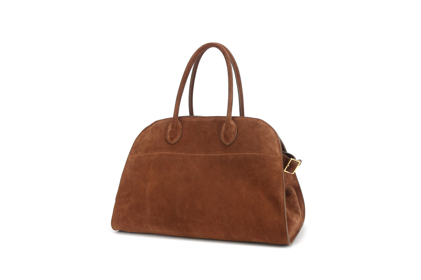 Women's Crown Suede Lychee Pattern Plain Genuine Handbags