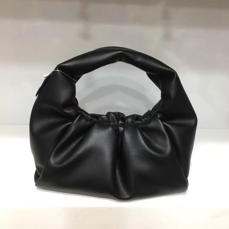 Women's Minority Pleated Clutch Cowhide Soft Leather Shoulder Bags