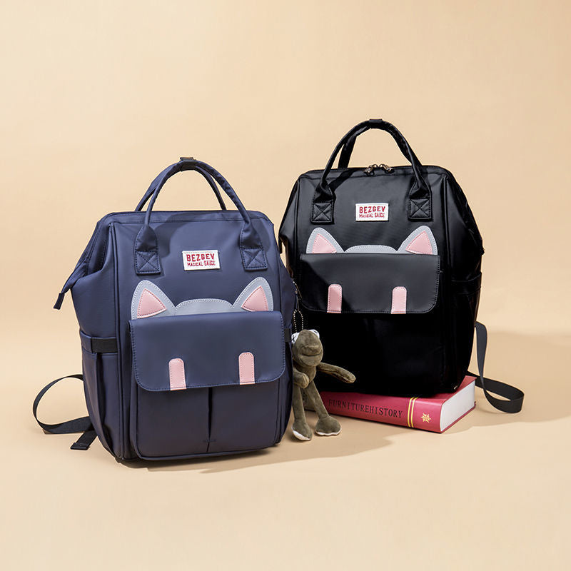 Large Capacity Simple Waterproof Cute Junior High Backpacks
