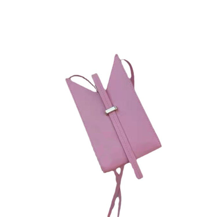 Women's Simple Contrast Color Single Niche Matching Mobile Ladies Wallets
