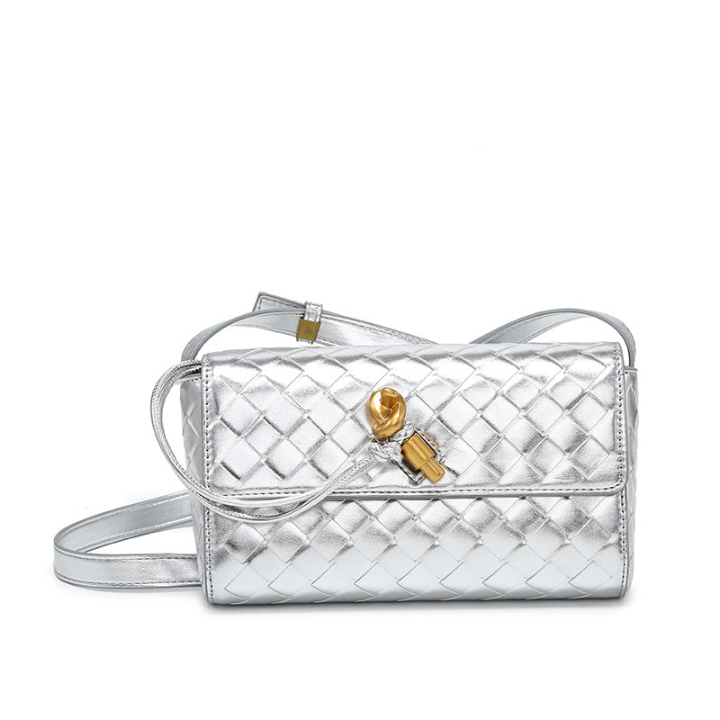 Creative Hand-woven Hardware High Sense Female Handbags