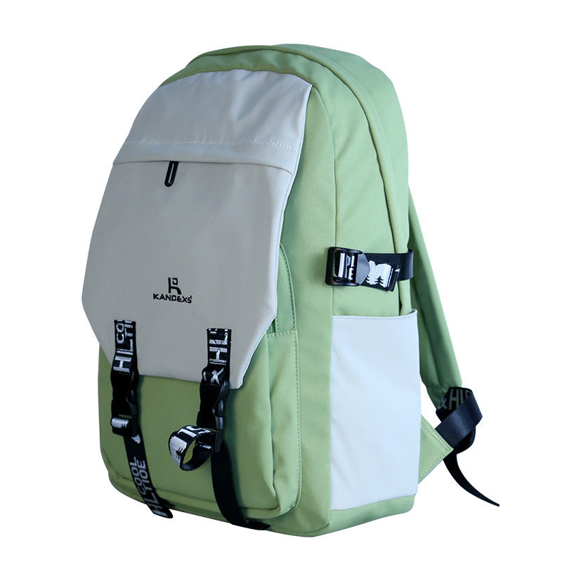 Women's & Men's High Textbook Large Capacity Waterproof Canvas Versatile Backpacks