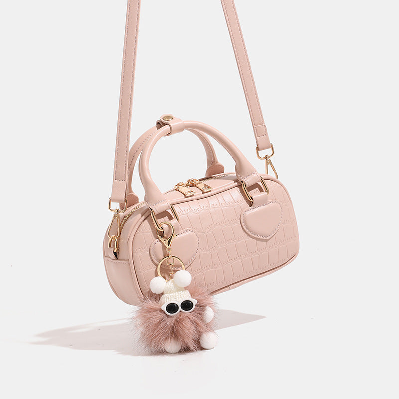 Women's Trendy Sweet Solid Color Pillow Cute Crossbody Bags