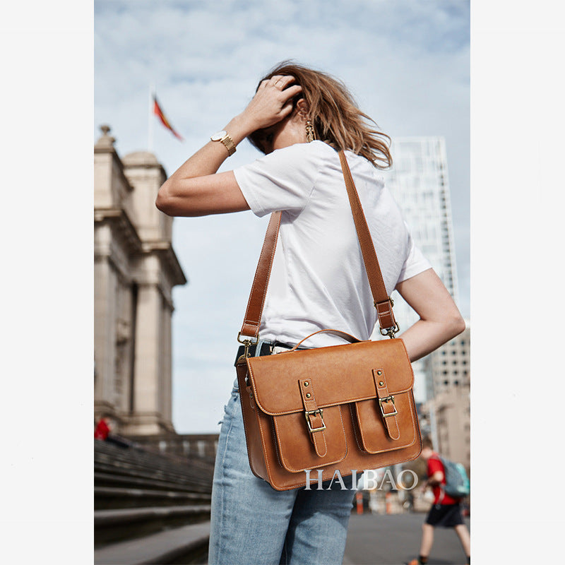 Women's & Men's & Fashion Vintage British Cambridge Business Handbags