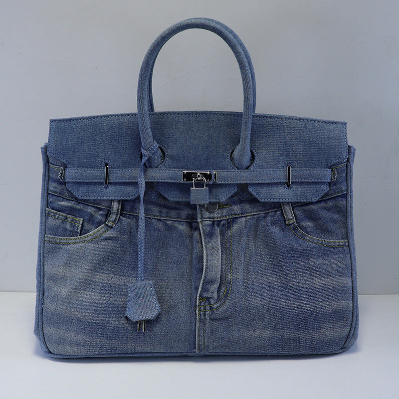 Fashion Spoof Jeans Pocket Denim Portable Handbags