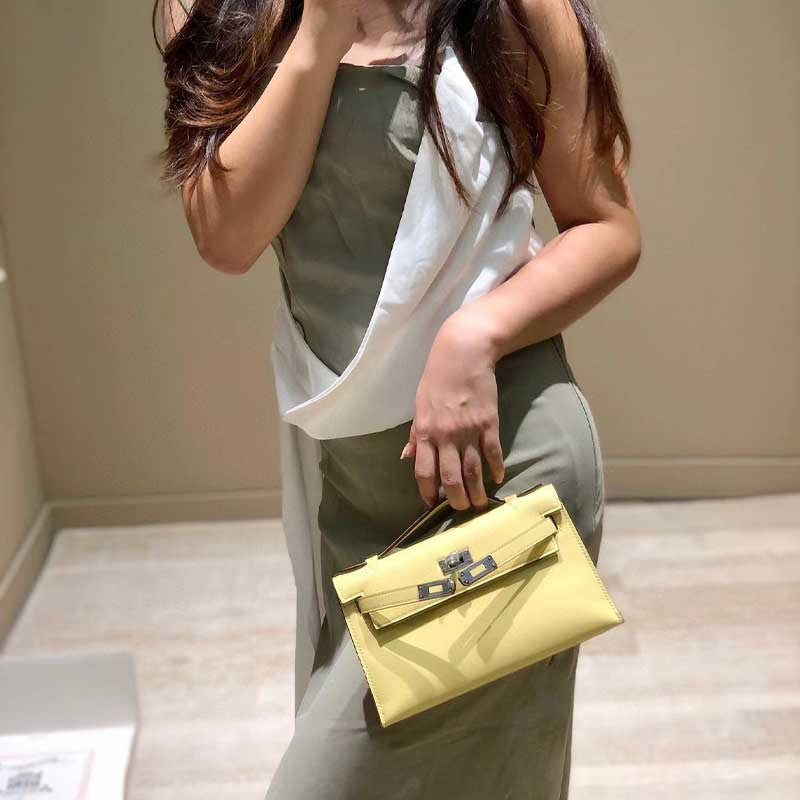 Kelly Generation Imported Leather Hand Sewing Shoulder Bags