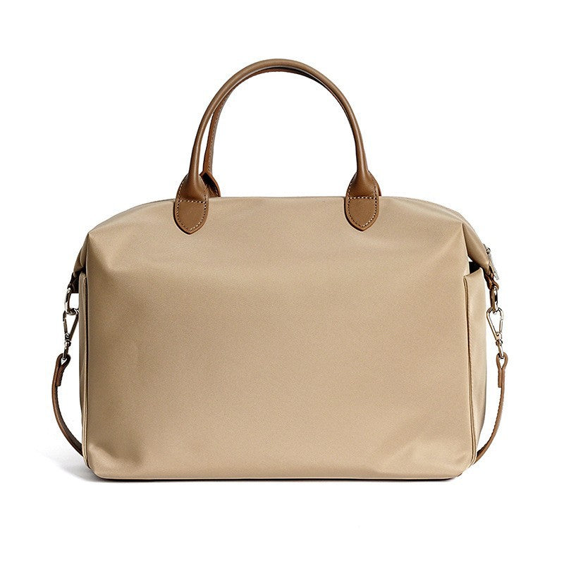 Nylon Waterproof Cloth With Leather Simple Bags