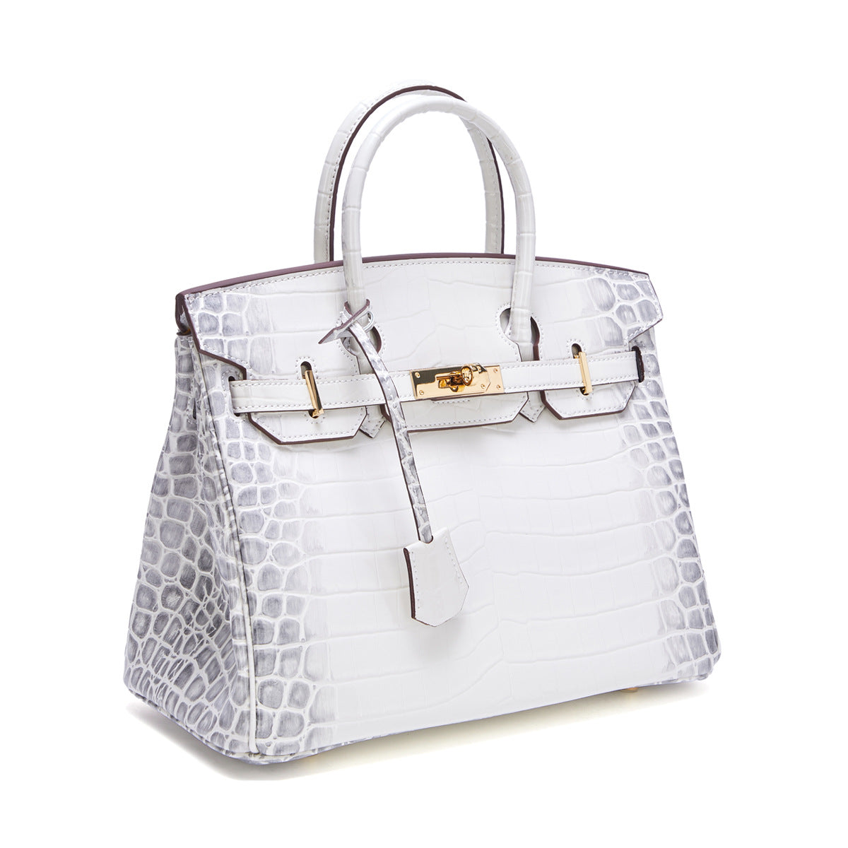 Women's Genuine Leather Crocodile Pattern Fashion Big Handbags