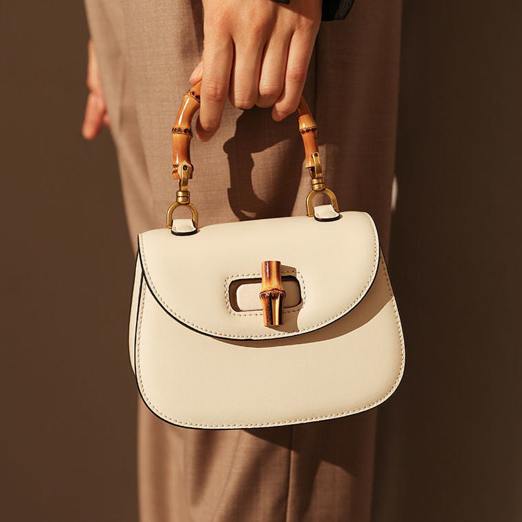 Women's Retro Bamboo Saddle Portable Fashion For Handbags
