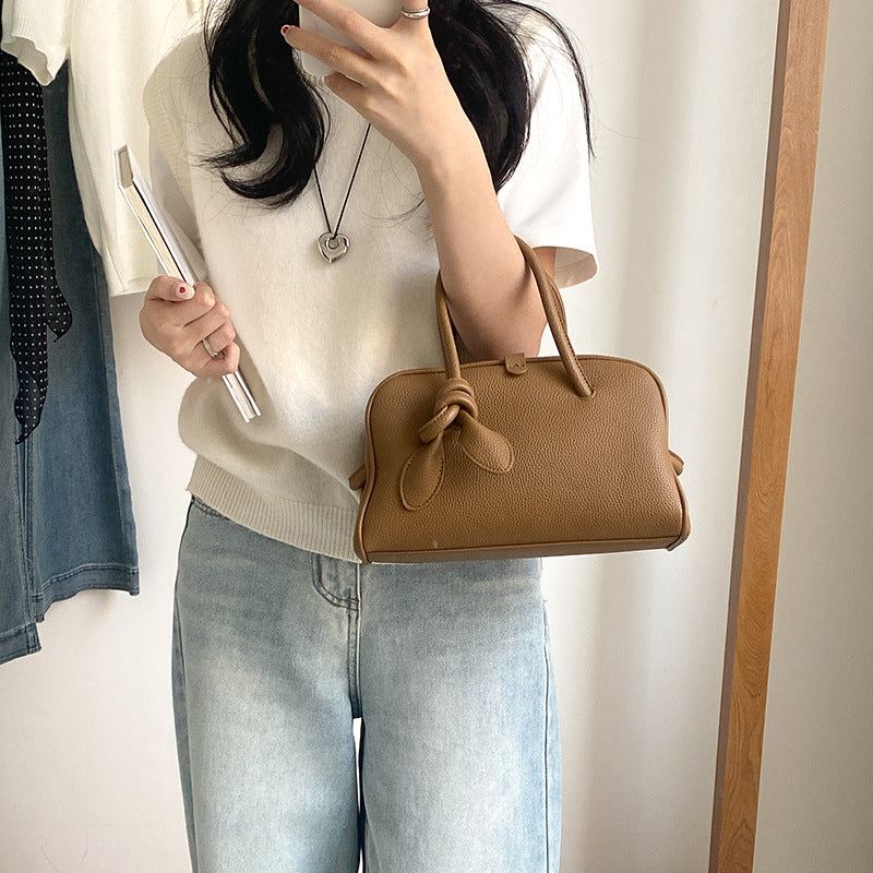 Large Capacity Versatile Boston Simple Style Handbags