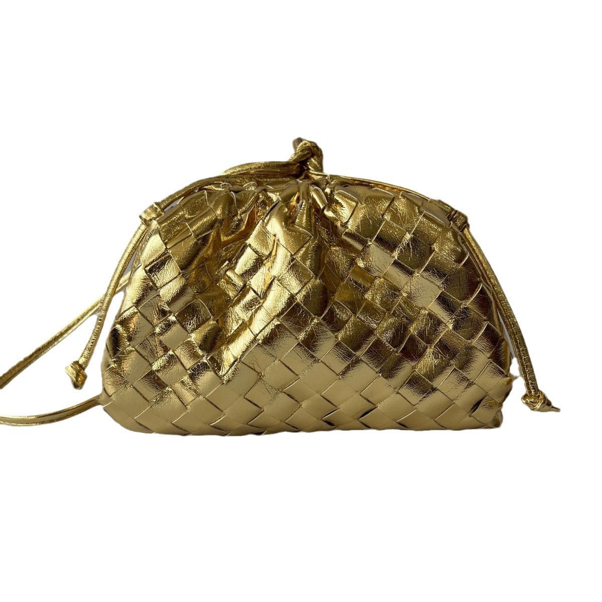 Women's Niche Woven Cloud Hand-held Soft Leather Dumpling Handbags