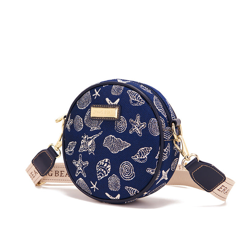 Women's Fashion Korean Trendy Canvas Round Shoulder Bags