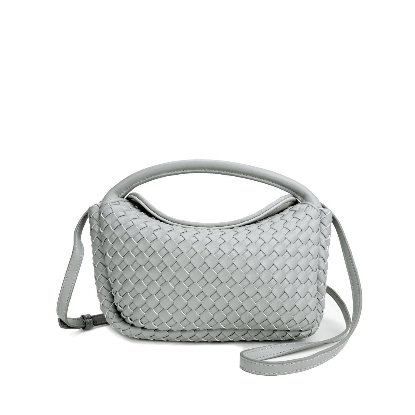 Street Trend Simple Rhombus Handmade Braided Crossbody Bags