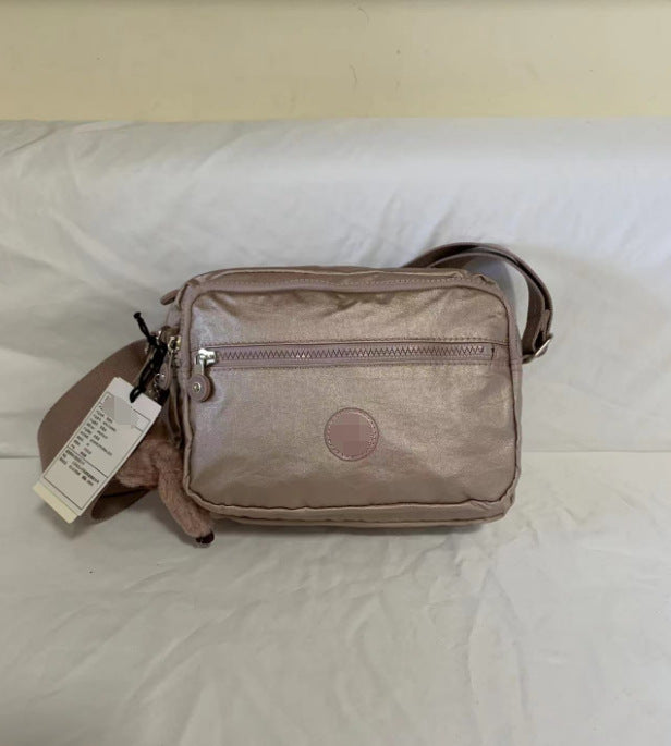 Women's Spring Monkey Urban Simple Nylon Compartment Crossbody Bags