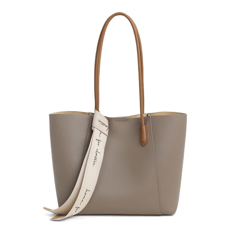 Women's Versatile Large Capacity High-grade Genuine Leather Shoulder Bags