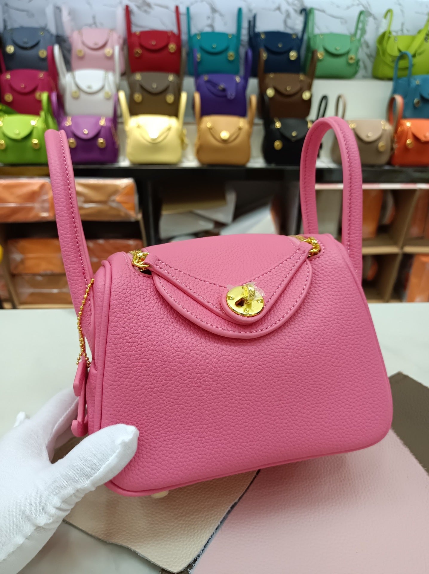 Women's Lindy Simple Fashion Mini Genuine Leather Shoulder Bags