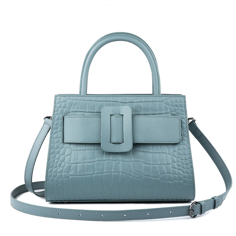 Women's Summer Leather Portable Fashion Commuter Cowhide Shoulder Bags