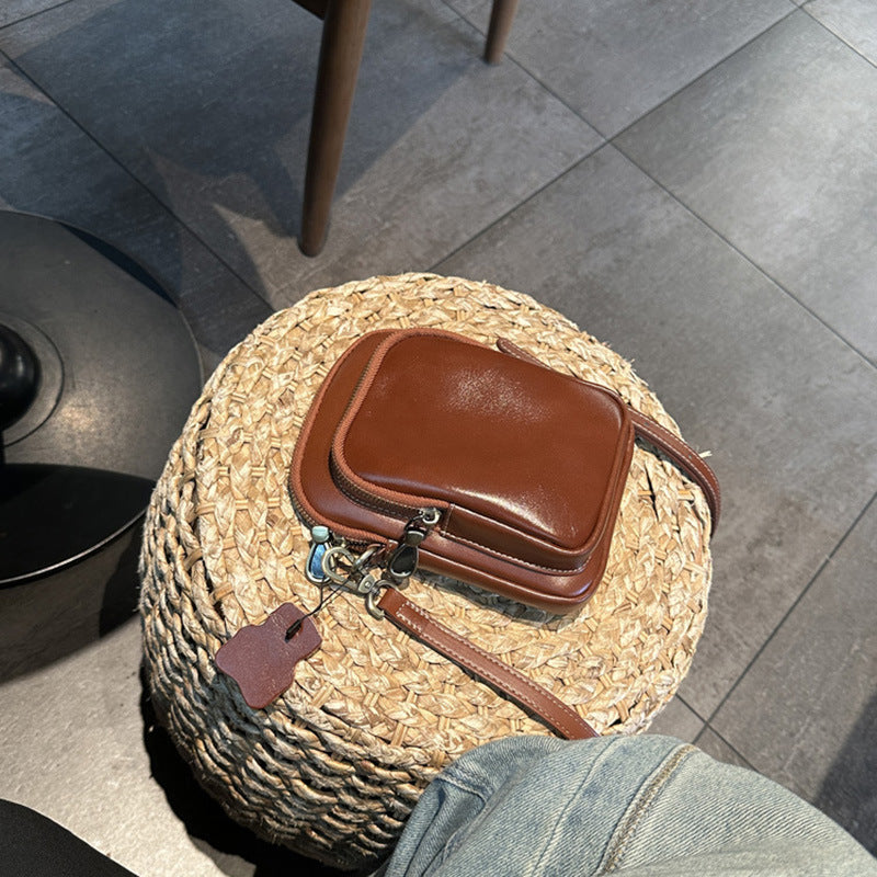 Women's Retro Korean Style Popular Soft Leather Shoulder Bags