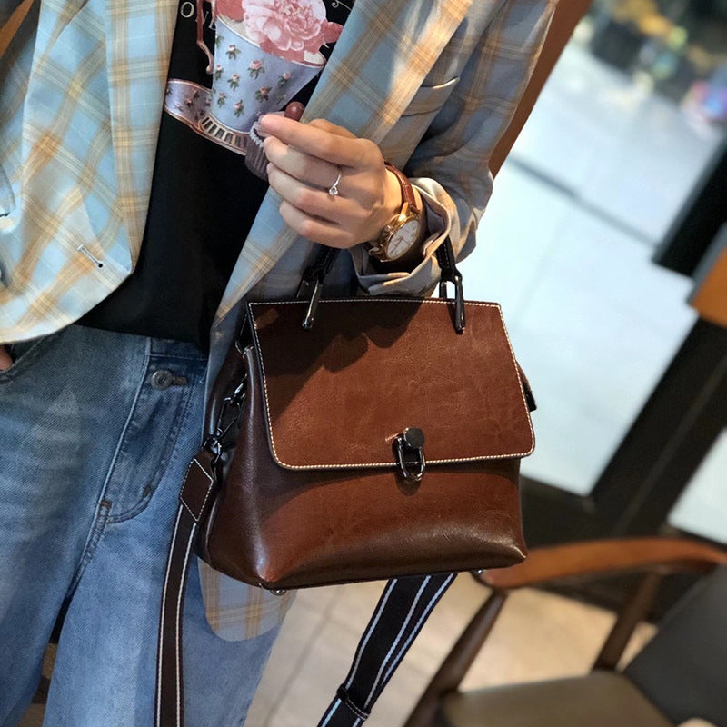 Women's Commuter Genuine Leather Fashionable High-grade Crossbody Bags