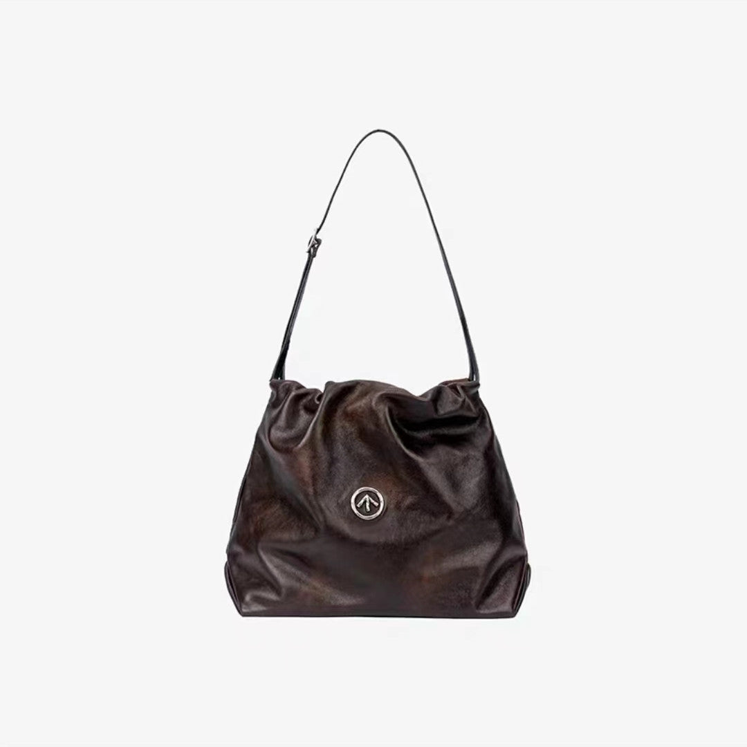 Garbage Black Stone Mother Vegetable Tanned Shoulder Bags