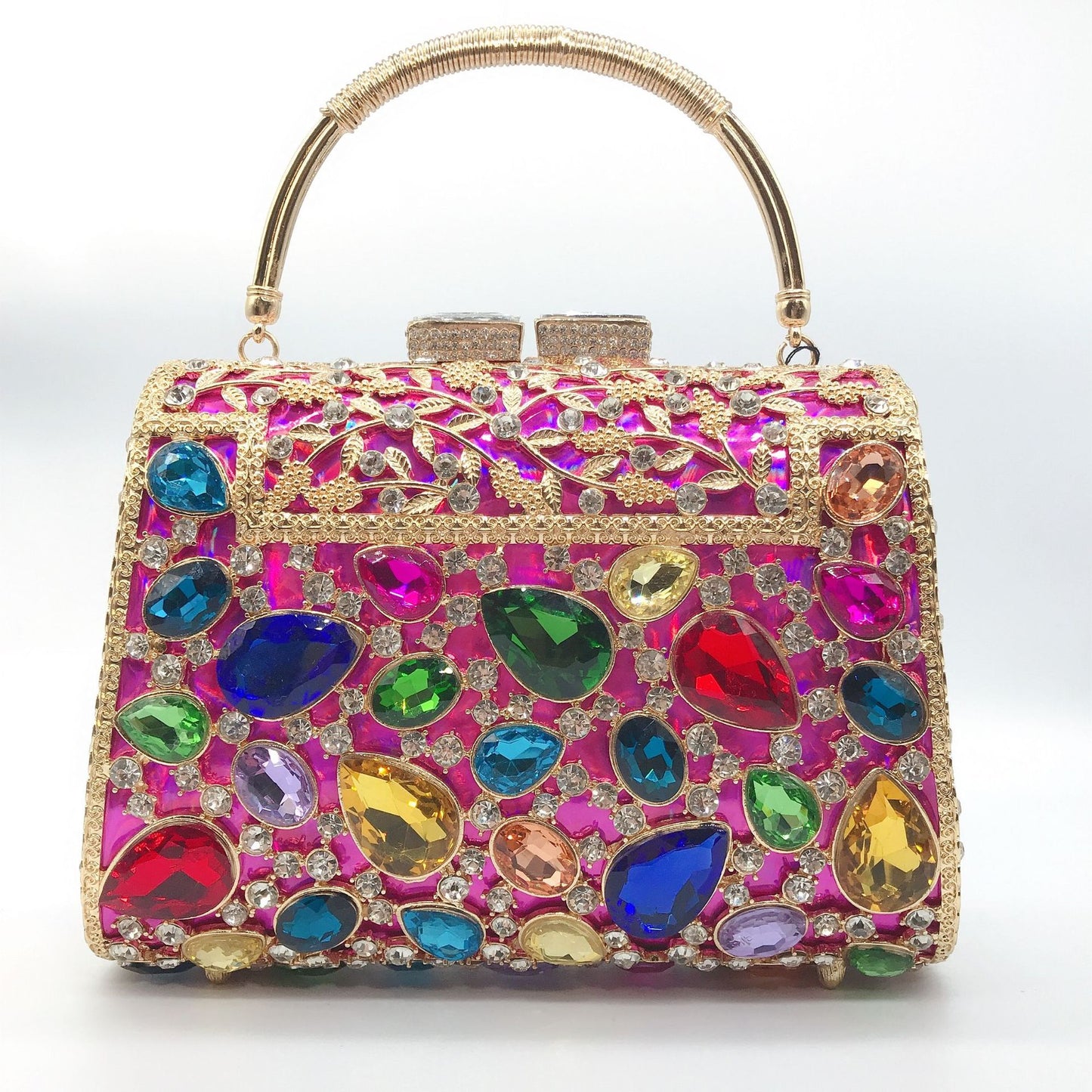 Women's Attractive Diamond Banquet Full Clutch Evening Bags