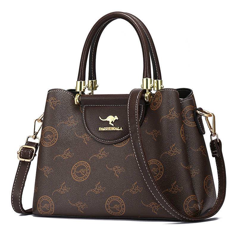 Women's Soft Leather Summer Fashion Monogram Portable Bags