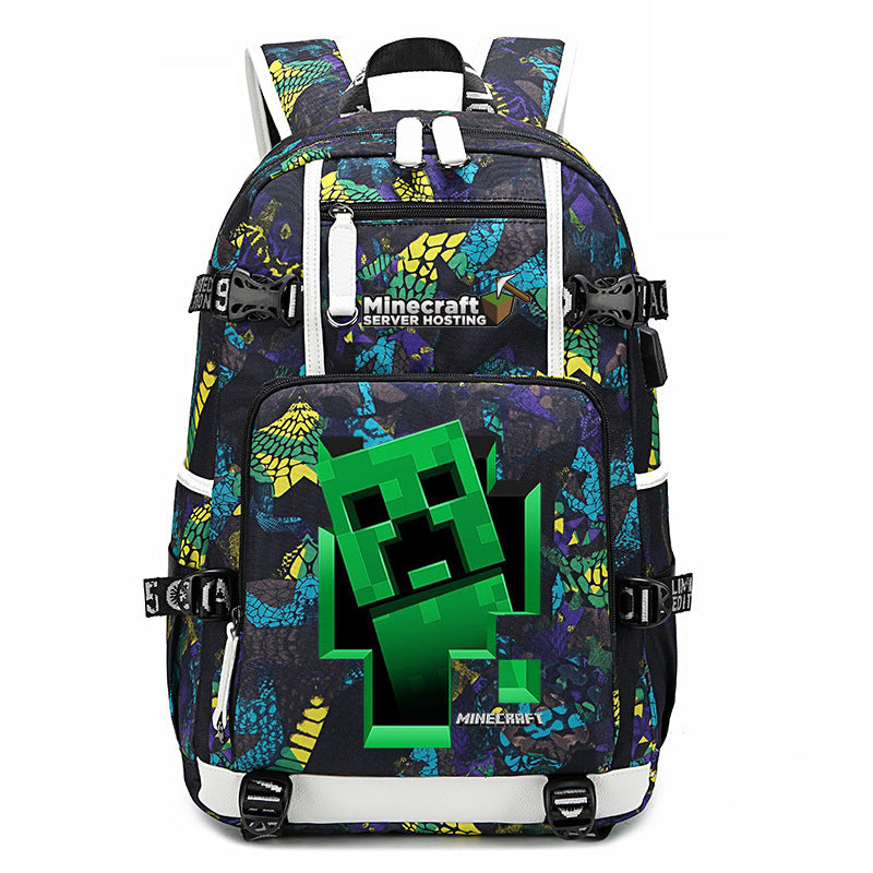 My World Surrounding The Game Printed Backpacks
