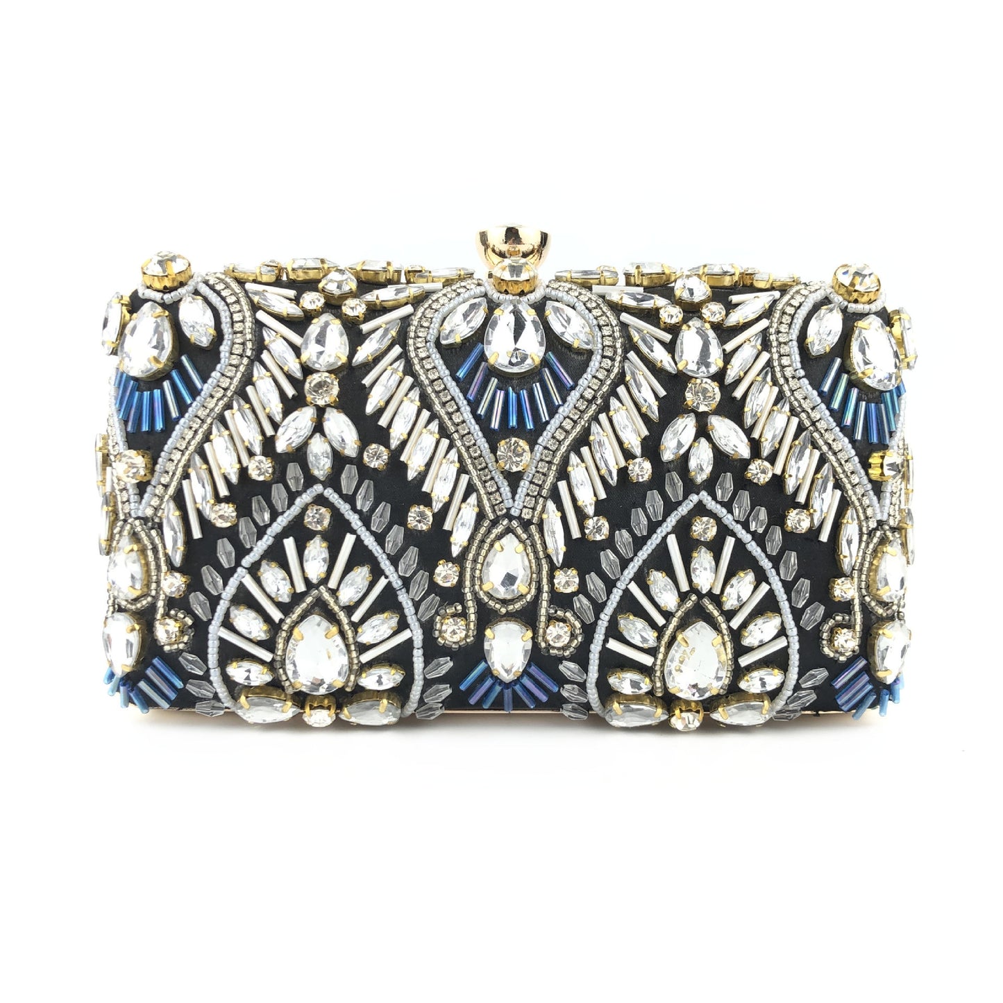 Pearl Embroidery Rhinestone Dress Banquet Clutch Evening Bags